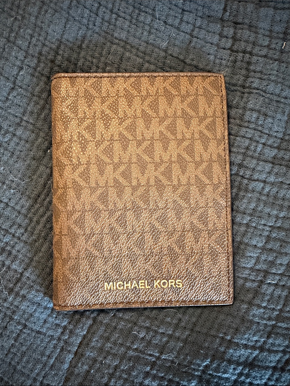 Michael Kors Brown Signature Passport Wallet
